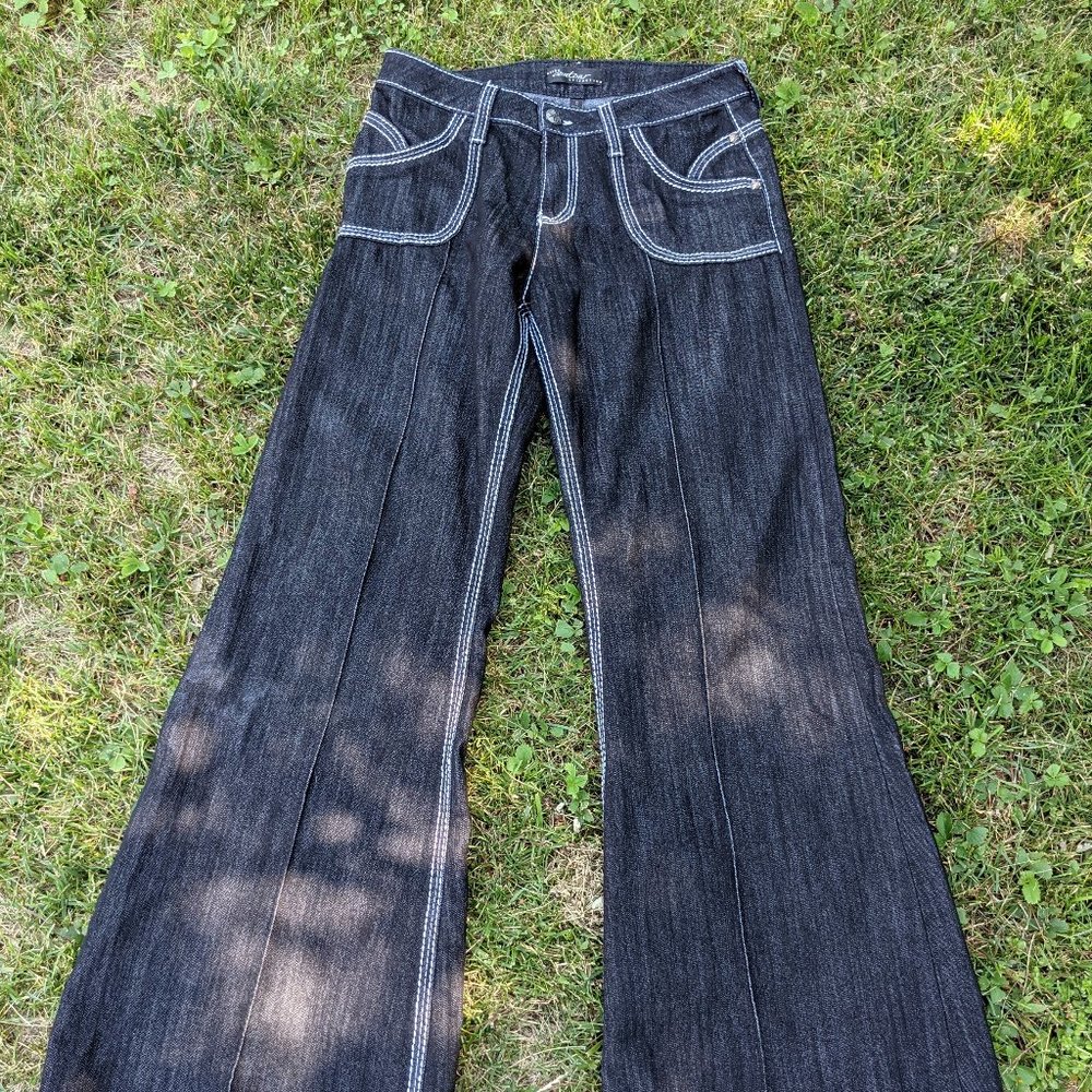Bell bottom black denims